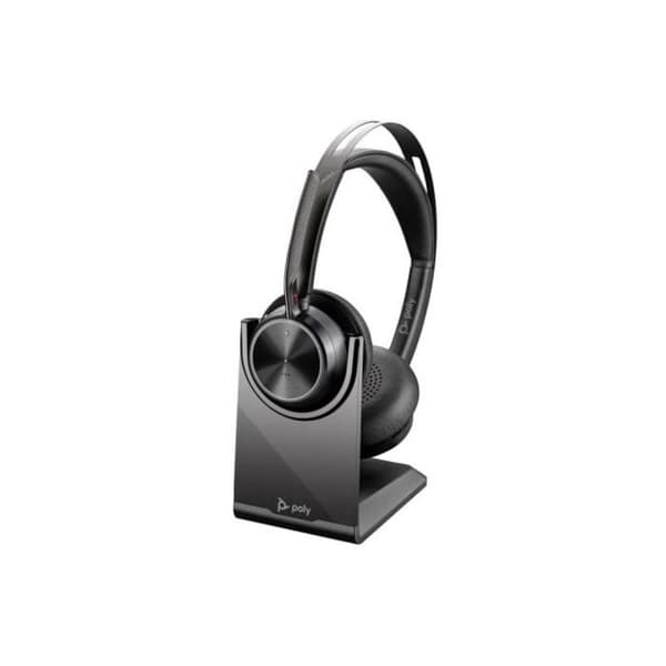 HP Poly Voyager Focus 2 Bluetooth Stereo Over-ear Headset Black Noise Cancelling Headset Computer