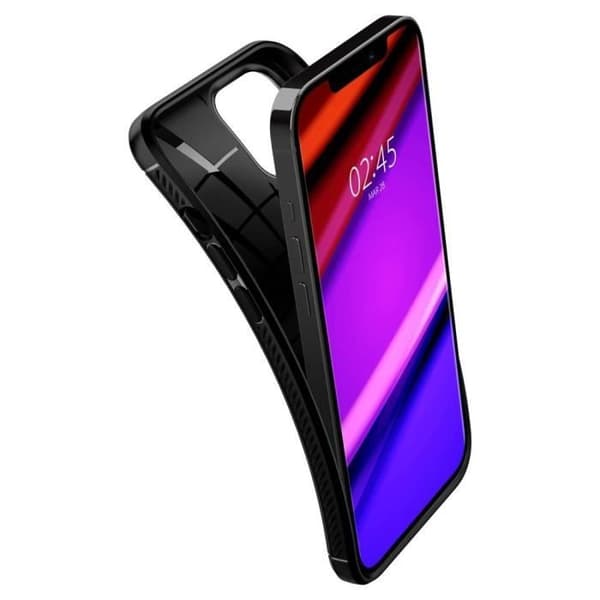 Coque - Spigen - Tough Armor - Metalgrå - Robust beskyttelse - Trådløs opladning