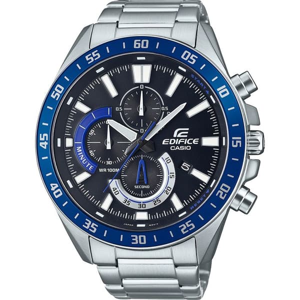 CASIO EDIFICE Klocka i grått rostfritt stål