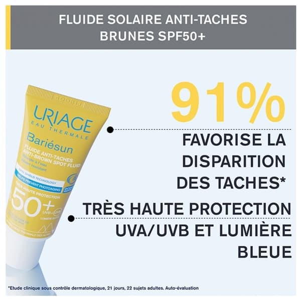 Uriage Bariésun Solcreme Anti-Flekker SPF50+ Uden Duft 40ml