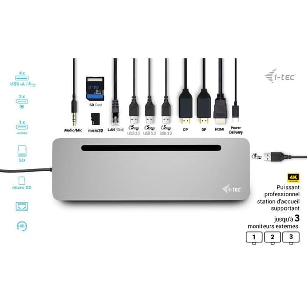 I-TEC USB-C Metall Ergonomisk 4K