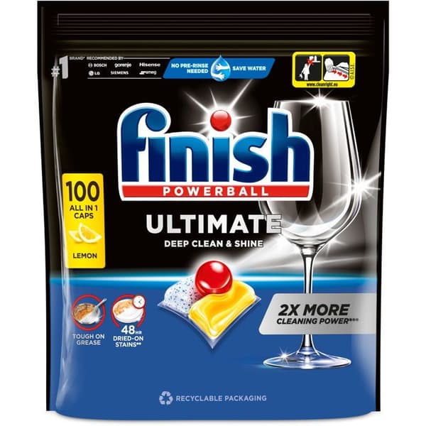 FINISH Ultimate All in 1 Citron Glans 100 ks