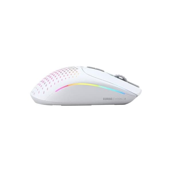 Trådløs mus - Glorious - Model I 2 - Ergonomisk - 9 programmerbare knapper - Mat hvid