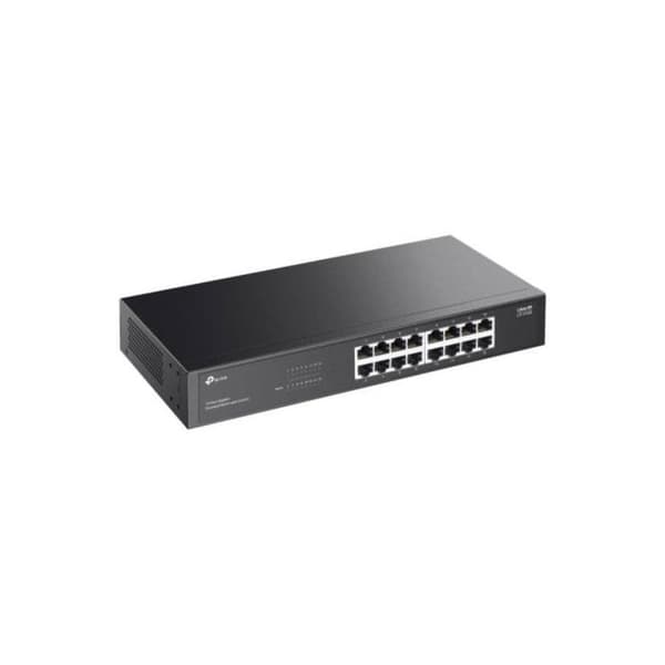 TP-Link LS1016G Switch 16 Gigabit Ethernet-porte uden blæser Rackmontering