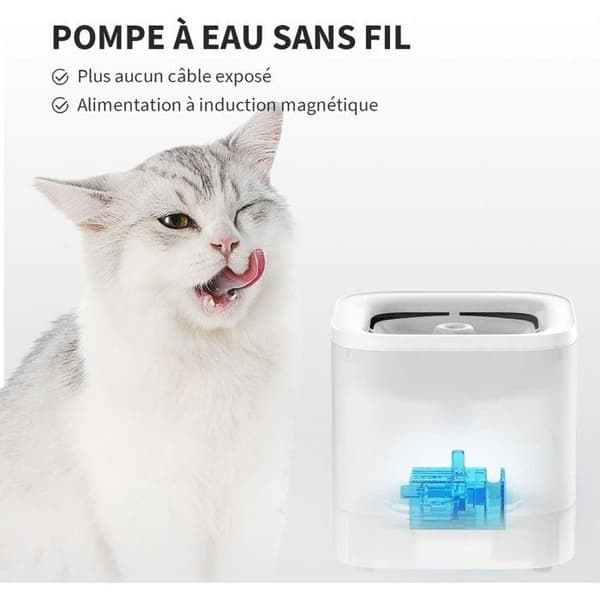 Vattenfontän för katt - EVERSWEET - SOLO - Cybertail - Vit