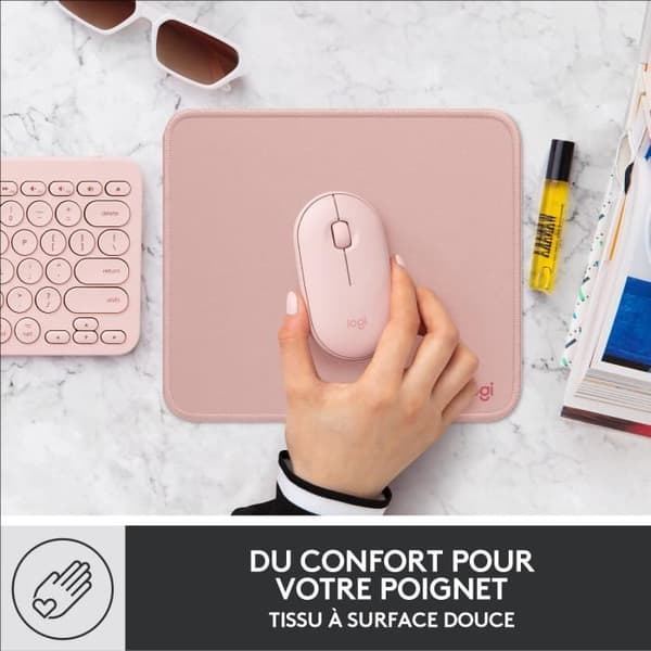 Musemåtte - Logitech - Studio Series - Easy Glide - Pink