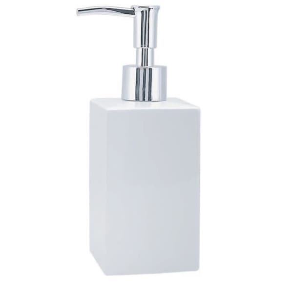 QUADRO Sæbedispenser - 17,5x7,5x6,5cm - Hvid