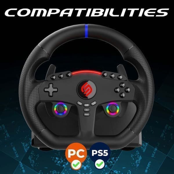 Volant gaming - SUBSONIC - Dubbel joystick LED - PS5 PC