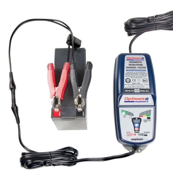 Motorcykelbatteriladdare Tecmate Optimate 6 ampmatic