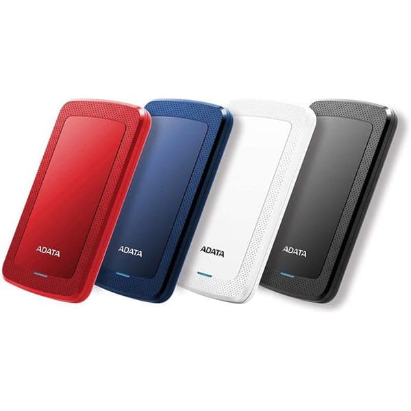 ADATA HV300 bärbar extern hårddisk - 2 TB - USB 3.1 - AES 256 bitar - Röd