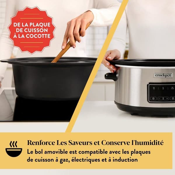 Mijoteuse - Crock-pot - CSC112X - 3,5 Litres - Elektrisk - Digitala kontroller