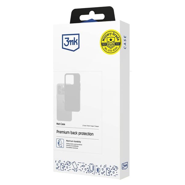3mk Matt Cover til Xiaomi 15T Pro - Sort