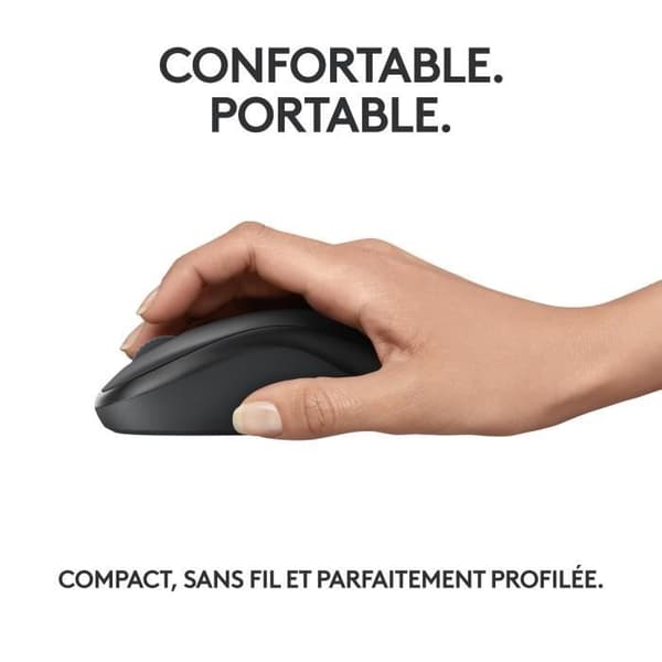 Mus - Trådlös - Logitech - M240 Silent - Grafit