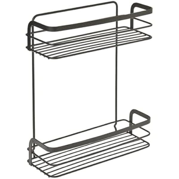 Rektangulær Hylde - METALTEX - Sort - 26x10x30 cm - Moderne Design - Metal