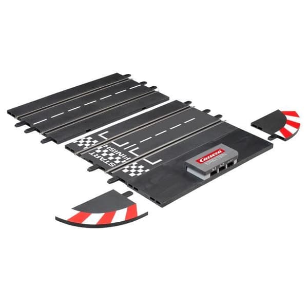 Tilslutningsbane - CARRERA - Evolution - 34,5 cm - Sort - Plastik