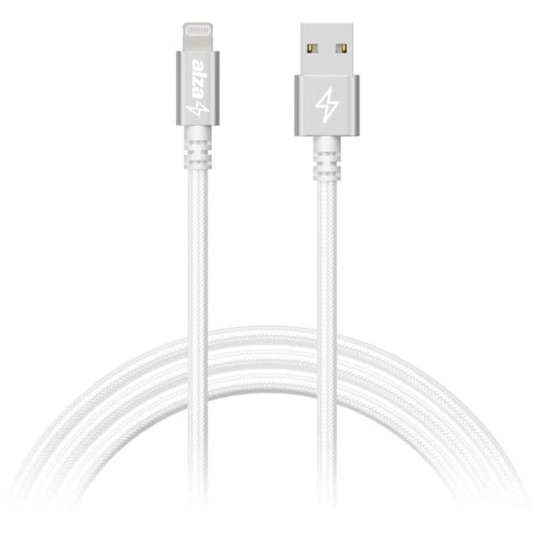 Datakabel - ALZAPOWER - AluCore - USB-A till Lightning - 2m - Silver - MFi