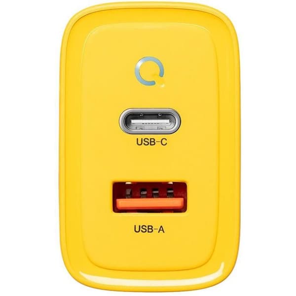 Lader - TACTICAL - Microgrid GaN 45W - Gul - USB-C - Hurtig opladning