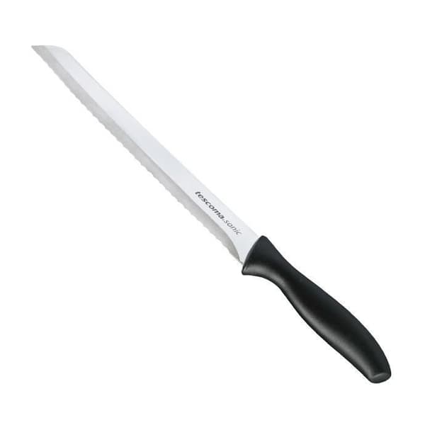 Tescoma 862050, Brødkniv, 20 cm, Rustfrit stål, Rustfrit stål, Sort, Plastik