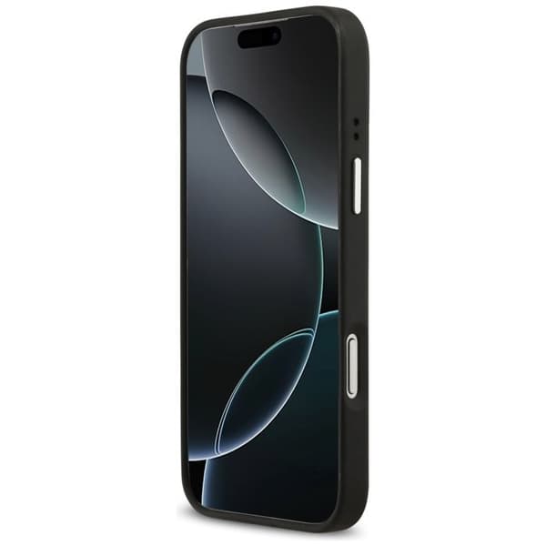 Coque Guess Hardcase 4G Grained Big Logo til iPhone 17 Pro - Sort