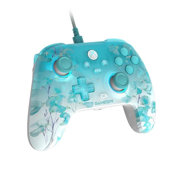 T7 Pro Floral Kablet Controller til Xbox PC Kablet USB-C RGB Sticks Hall Effect Gamesir Grøn