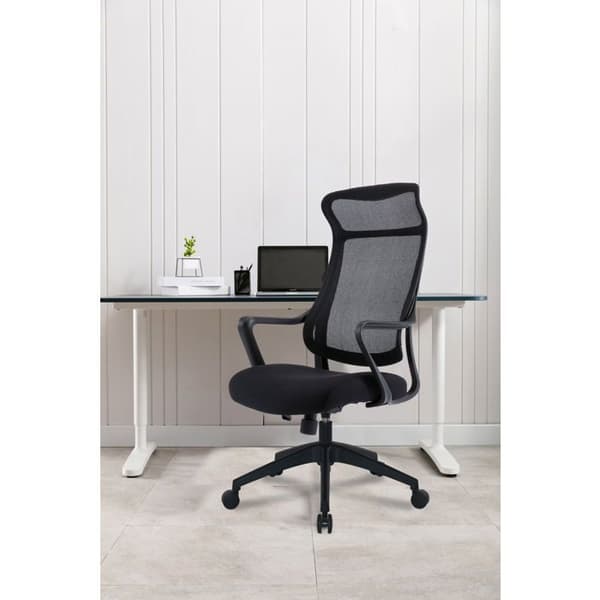 Kontorstol - ALZAERGO - Dune 2 - Ergonomisk - Højdejusterbar - Sort