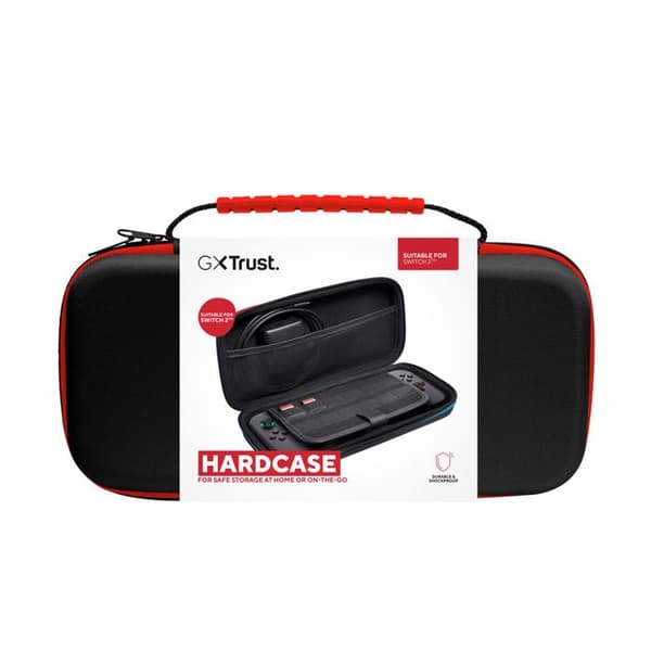 Pung til Nintendo Switch 2 - TRUST - GXT 1251 - Stødabsorberende - Plads til 4 Joy-Cons - Sort