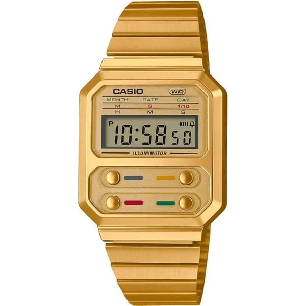 CASIO Vintage -klocka - Multifunktionell - Guld