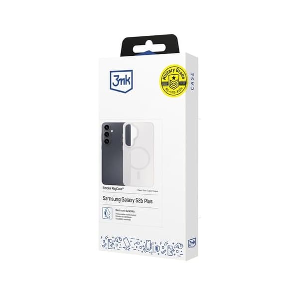 Coque 3MK Smoke MagCase Samsung Galaxy S26 Plus Vit