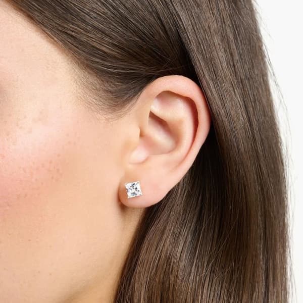 Örhänge dam - THOMAS SABO - Örhängen Thomas Sabo silver oxid vit - Materialfärg: Vit