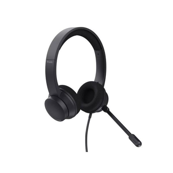 Trust HS-260 computer Kablet on-ear headset Stereo sort