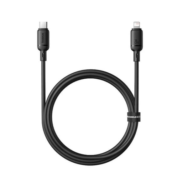 Baseus Silky Series USB-C Lightning 2.4A 20W 1m Sort