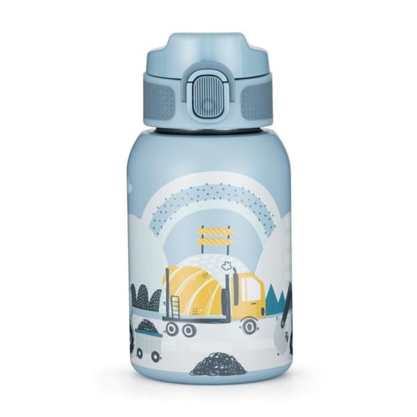 PETITE&MARS Barnflaska i stål 350 ml Work Zone 12m+