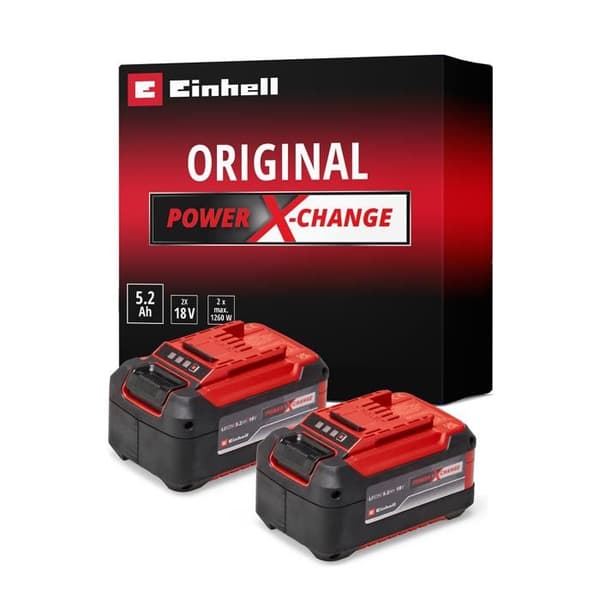 Einhell Dobbelt batteri 5,2 Ah Twinpack PXC (Lithium-Ion, 18V, til alle Einhell PXC apparater)