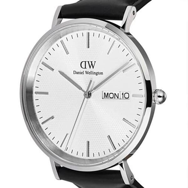 Klocka - DANIEL WELLINGTON - Classic Day Display - Silver - Läder - 40 mm