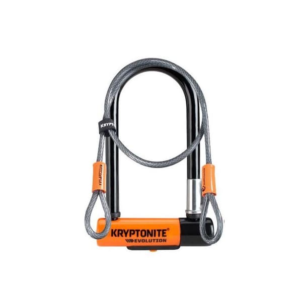 Antivol Kryptonite U Evolution Mini 7 med Flex FUB 2 hjul Sikkerhedsniveau 7/10 Sort og Grå