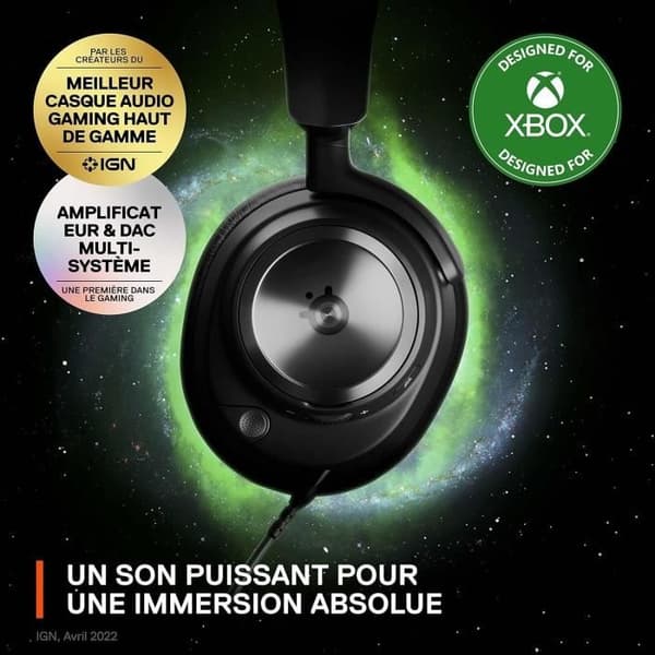 Kablet high-fidelity gaming headset med multi-system forbindelse - STEELSERIES - ARCTIS NOVA PRO X - Sort