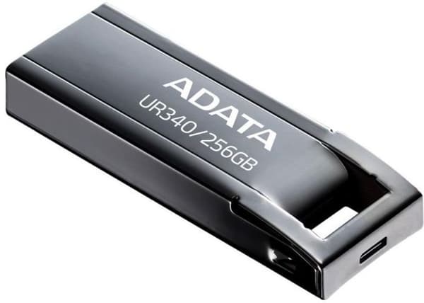USB-nøgle - ADATA - AROY-UR340 - 256 GB - USB 3.2 - Sort - Vandtæt