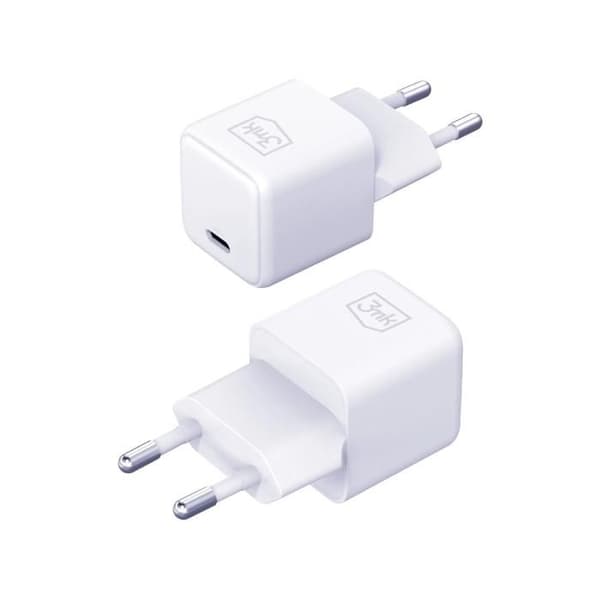 Laddare - 3MK - Hyper - 25W - USB-C - Vit