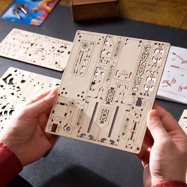 Trædrage - Ugears - 3D puslespil i træ