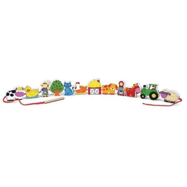 Perlestreng med store perler 13 elementer
