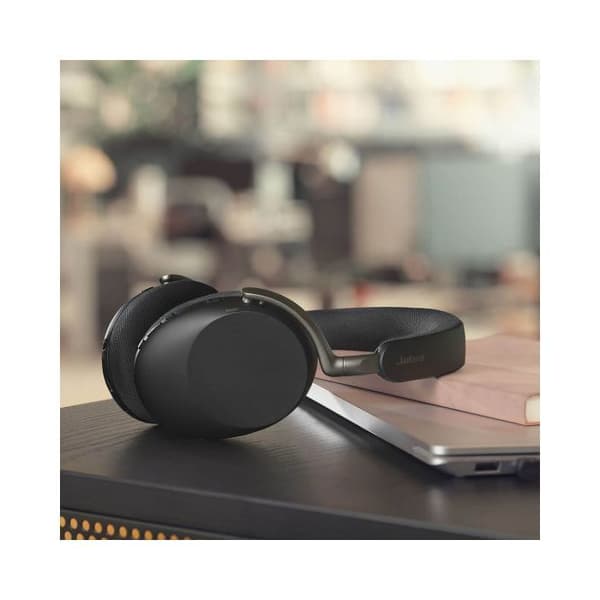 Professionell headset – Jabra Evolve3 85 MS Stereo – USB-C Bluetooth – Svart + Headsetställ