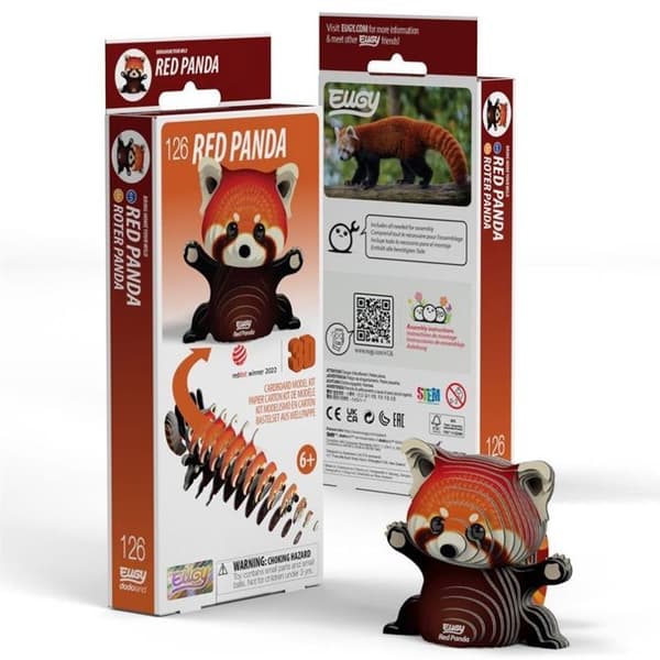 Puzzle 3D - EUGY - Eugy 3D - Dyr - Genanvendt pap - At samle selv