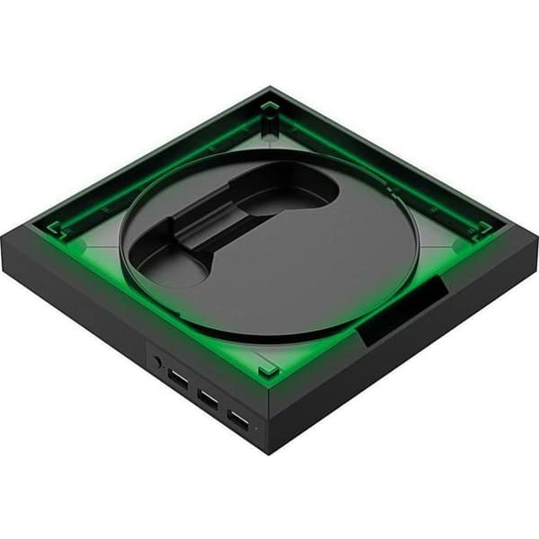 Xbox dockingstation - YENKEE YCP 1012 - RGB baggrundsbelysning - Sort - Konsolholder