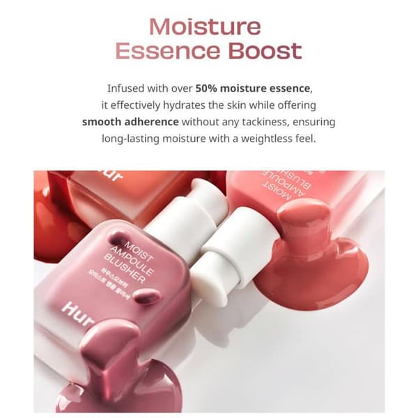 HOUSE OF HUR Moist Ampoule Blusher 09 Ruby Red - Flydende blush, serumtekstur