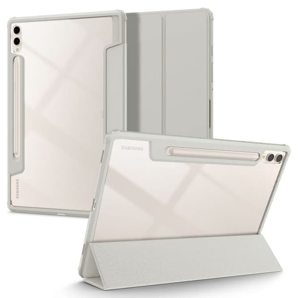 Tabletcover - SPIGEN - Galaxy Tab S9 Plus - Grå - Holdbare materialer - Optimal beskyttelse