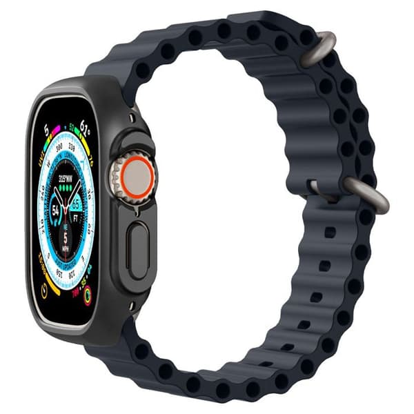 Coque - SPIGEN - Thin Fit - Apple Watch Ultra 49 mm - Sort - Hårdt ydre