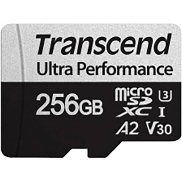 Transcend microSDXC 340S MicroSDHC kort 256 GB Klasse 10, Klasse 3 UHS-I