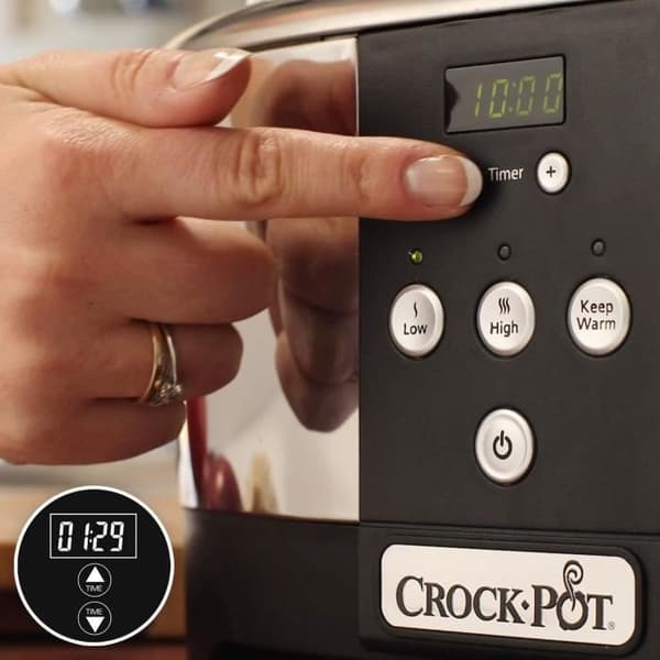 Programmerbar elektrisk slow cooker CROCK-POT SCCPBPP605050 - 5,7L - Digital timer - Rustfrit stål