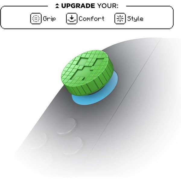 Pack med 2 Minecraft Performance Thumbsticks - STEELSERIES - KontrolFreek - Creeper Edition - För JoyCon Switch 2 - Grön