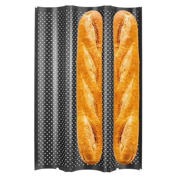 Stålbaguetteform 38 cm